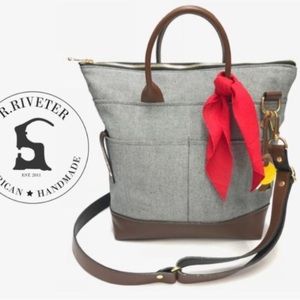 R.RIVETER American Handmade Otto in Gray and Brown Leather
